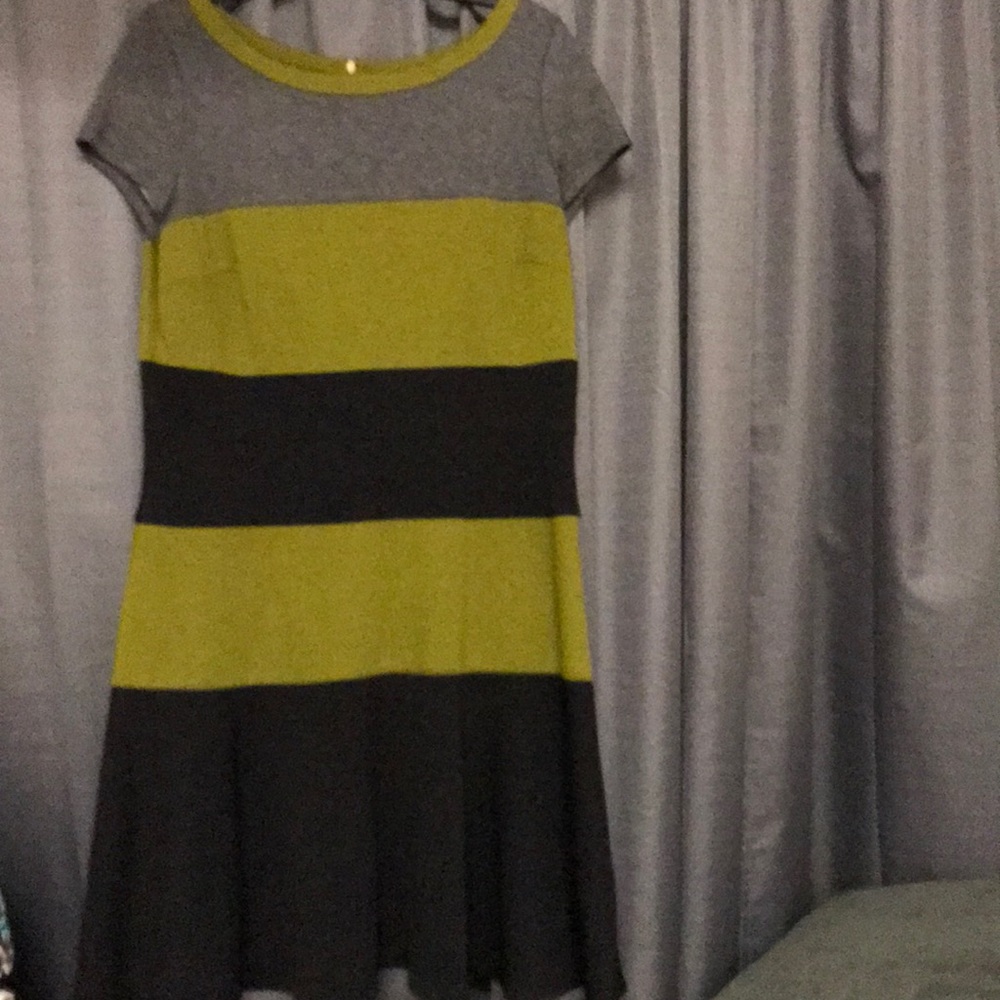 Julian Taylor dress. Green, Black, & gray